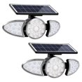 thumbnail image 1 of Luces solares de pared, 2 paquetes de luces solares con sensor de movimiento, 400 lm de alto brillo, 3 cabezales, luces de pared de seguridad para exteriores con gran angular de 270 °, luces solares e, 1 of 7