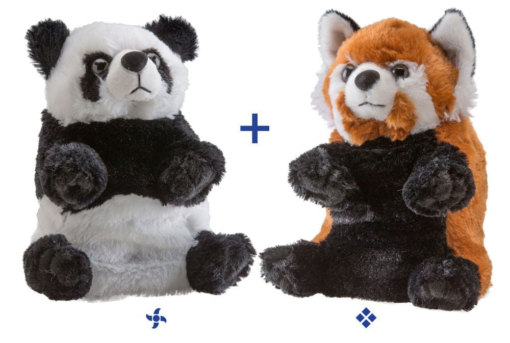 Panda & Red Panda Switch-A-Rooz - Stuffed Animal by Wild Republic (17714) - Walmart.com