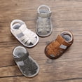 thumbnail image 2 of Zapatos De Bebé Niño Suave Suela Antideslizante Sandalias De Playa Primeros Para Caminar Cerrados Para 0 A 18 Meses, 2 of 4