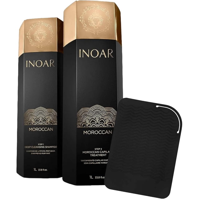Inoar Keratina Marroqui Tratamiento Queratina 1 L + Tapete Termico Para Plancha