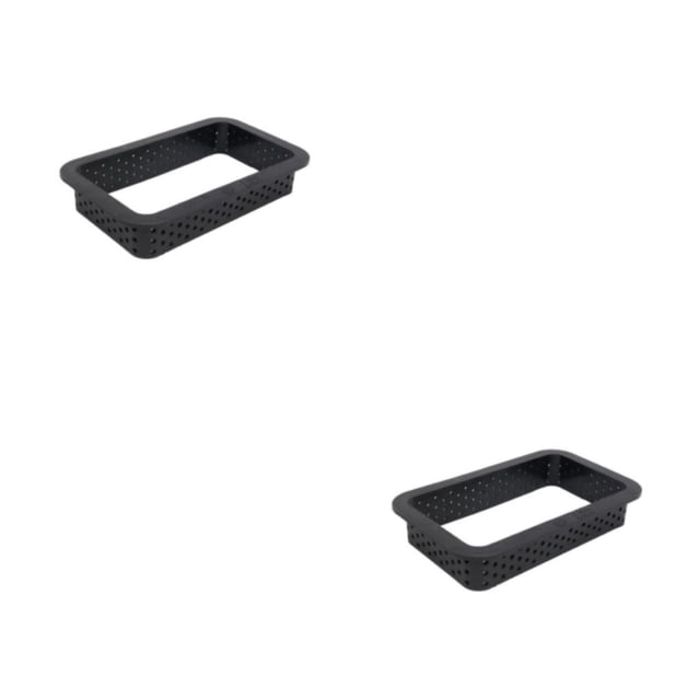 Transemion 1/2/3/5 Cake Mold Mousse Circle Perforated Ring Decorating Tool Dessert DIY Non-Stick Bakeware Muffin Household Kitchen Rectangl 2PCS