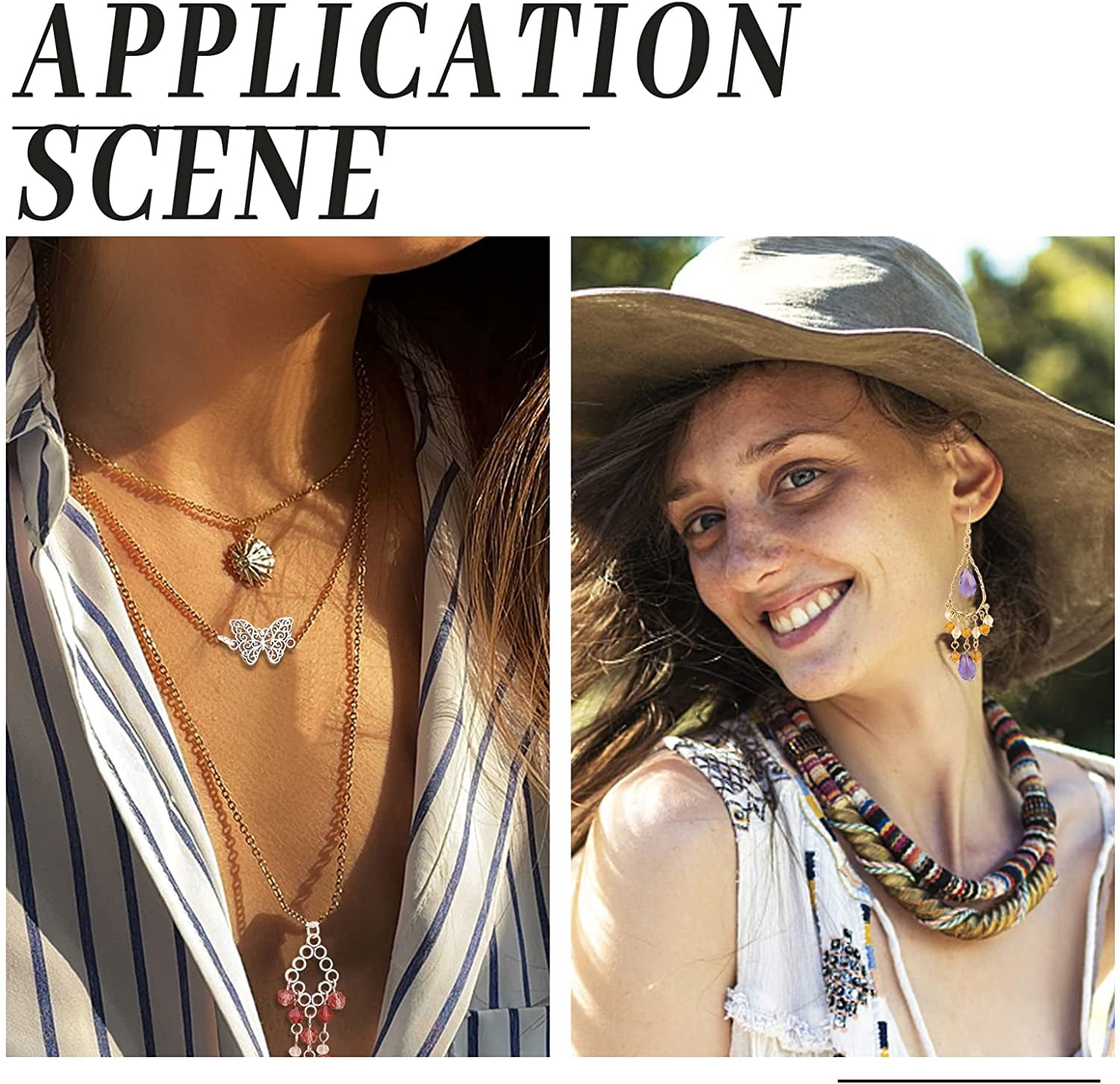 96pcs Earrings Pendants Kit 6 Styles Metal Hollow Links Connectors Dangle Pendant Earrings for Earring Bracelet Necklace Choker Jewelry DIY Craft Making (4 Colors)