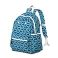 thumbnail image 2 of Blue Dachshunds Dog Backpack for School,Cute School Bag,Schoolbag with Adjustable Shoulder Straps & Padded Back,13.4"x11"x4.7", 2 of 6