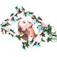 thumbnail image 4 of 5PCS 2.7M Artificial Fake Rose Garland Vine Hanging Silk Flowers Guirnalda de flores artificiales (azul y blanco) oso de fresa Electrónica, 4 of 4