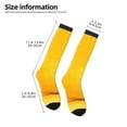 thumbnail image 5 of Bingfone Compression Socks For Women And Men Long Socks For Running Athletic Cycling Nurse-Yellow Lemon, 5 of 9