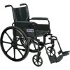 Cirrus IV Lightweight Dual Axle Wheelchair with Adjustable Arms, Detachable Full Arms, Swing Away Footrests, 20" Seat