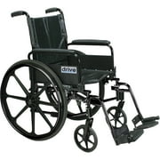 Cirrus IV Lightweight Dual Axle Wheelchair with Adjustable Arms, Detachable Full Arms, Swing Away Footrests, 20" Seat