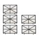 thumbnail image 1 of Sistema de organización para escritorio de oficina, 4 compartimentos de almacenamiento, estuche para bolígrafos de cuero sintético, soporte para bolígrafos de oficina, 1 of 5