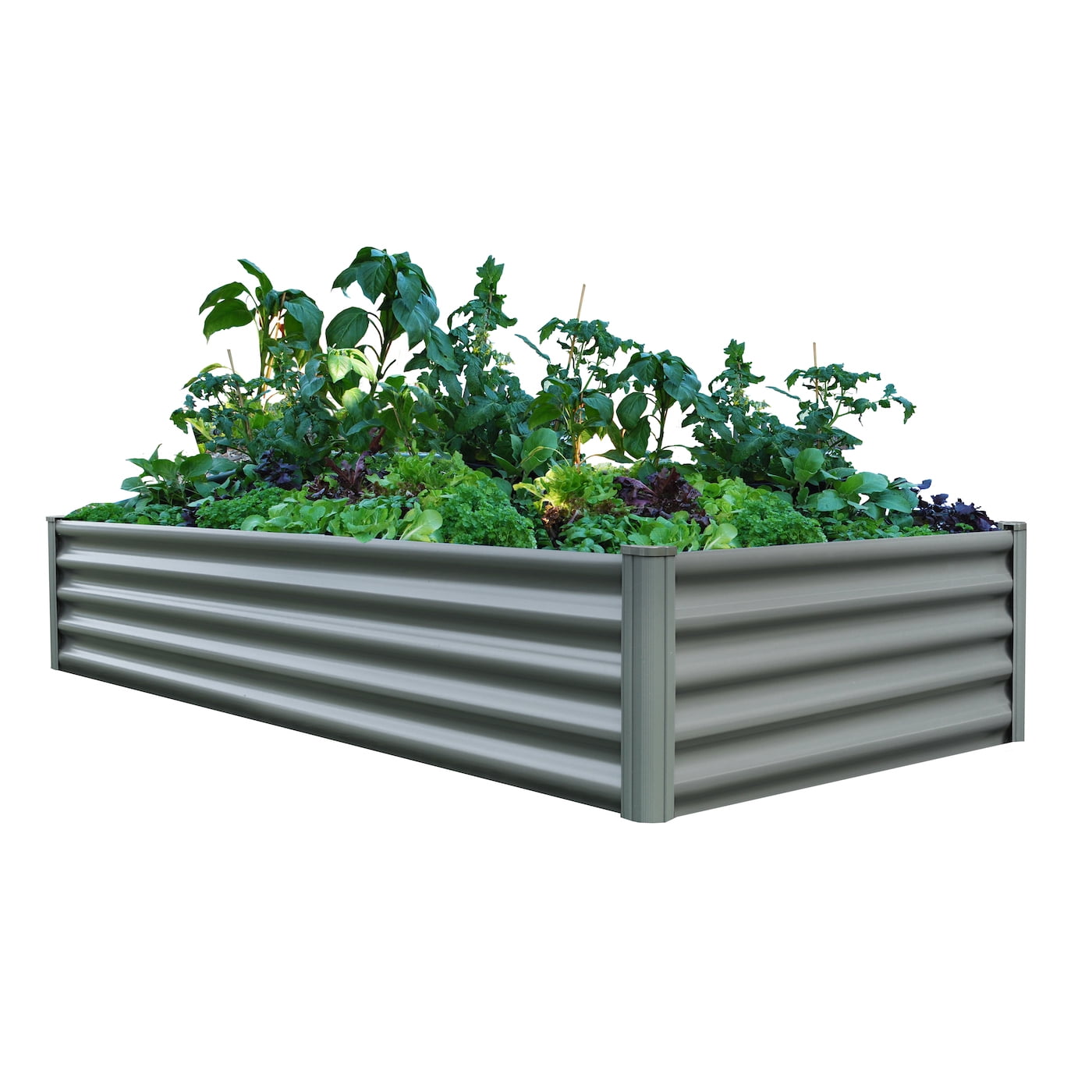 The Organic Garden Co. 6x3 Metal Raised Garden Bed ...