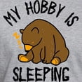 thumbnail image 3 of CafePress - My Hobby Is Sleeping Chill Grizzly Bear T Shirt - Fitted T-Shirt, Vintage Fit Soft Cotton Tee, 3 of 4