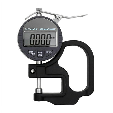 Apooke Digital Thickness Gauge 0-12.7mm/0.5 Thickness Gauge with Large LCD Screen Display for Thickness Measurement of Paper