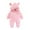 Pink, variant on Infant Newborn Baby Girl Boy Bodysuits Cute Bears Ear Hooded Long Sleeve Flannel Jumpsuit Outfit Soft Warm Zipper Long Sleeve Romper Bodysuit Fall Winter Clothes