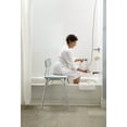 Medline Tub Transfer Bench With Back, with Microban, 300lb Weight