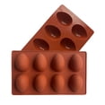 thumbnail image 1 of Silicone Egg Molds, 8-Cavity Easter Egg Silicone Molds for Chocolate, Easter Chocolate Mold for EasterDecorations, 1 of 7