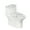 Butterfly Flowers, variant on HELLHERO Marble texture Stylish Toilet Seat Cover Set Elastic Edge Elastic Fabric, Universal, Adjustable U-Shaped