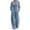 Sky Blue, variant on Szluipve 2 Piece Sets for Women Velvet 2 Piece Suit Outfit Notched Lapel Button Blazer Jacket & High Waist Wide Leg Pleated Pants Elegant Casual Matching Set with Pockets Sky Blue S