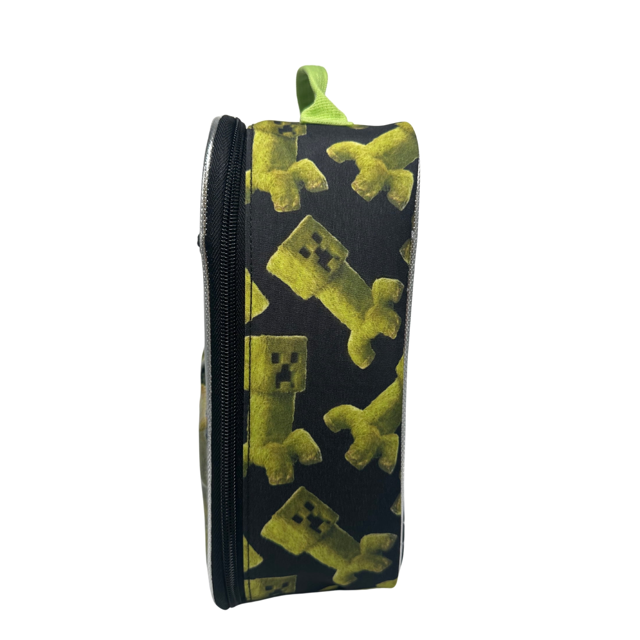 Minecraft Angry Mob Polyester Reusable Lunch Kit, Black
