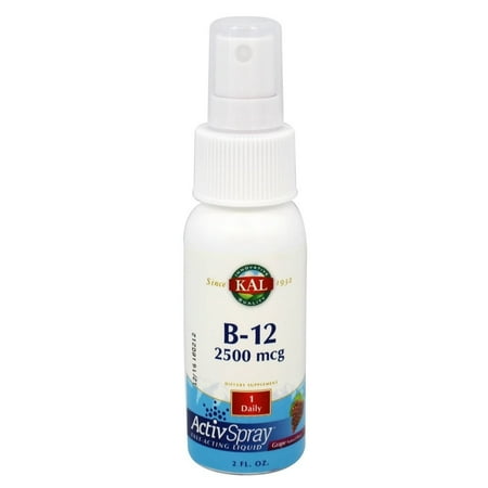 Kal - La vitamine B-12 ActivSpray Raisin 2500 mcg. - 2 oz.