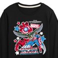 thumbnail image 3 of Marvel Captain America: Brave New World - Sticker Style - Toddler And Youth Kids Long Sleeve Graphic T-Shirt, 3 of 5