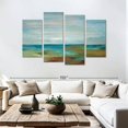 thumbnail image 3 of Elephant Stock Wispy Clouds Wall Art - Horizontal Multi Panel Canvas - Living Room Wall Decor - Abstract Multi Panel - Teal And Yellow Decor By Silvia Vassileva - 84" x 54", 3 of 8