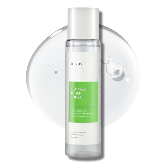 Tónico facial IUNIK Tea Tree Relief Vegan con árbol de té 67% 200 ml