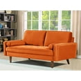 thumbnail image 3 of US Pride Furniture Monahan 58''W Velvet Tufted Living Room Loveseat, Orange, 3 of 6
