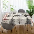 thumbnail image 3 of Yayeee Tablecloths 54" x 54" Rectangle Wrinkle Resistant Party Table Cover, Beige Deer, 3 of 8