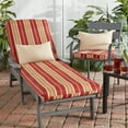 thumbnail image 3 of Greendale Home Fashions 73'' x 23'' Outdoor Chaise Lounge Cushion, Roma Stripe, 3 of 8