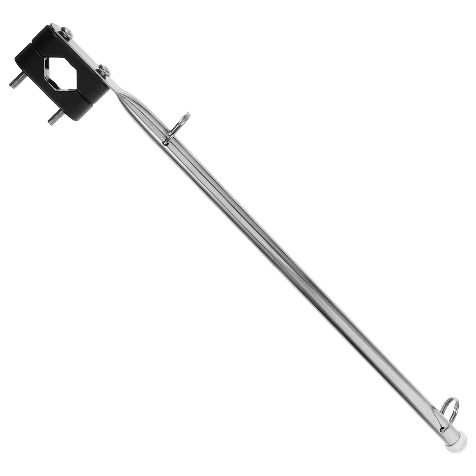 HOOWIFFY Marine Boat Flag Support Rod Stainless Steel Practical Flagpole for Outdoor Yachts
