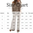 thumbnail image 3 of Winter 2 Piece Set for Women 2 Piece Sets for Women Fall Sweater Sets for Women Womens 2 Piece Outfits One Shoulder Knit Sweater Pullovers Wide Leg Pants Sets Sweatsuit Tracksuit, Blue-XL, 3 of 5