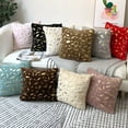 thumbnail image 4 of New Modern European Plaid Pillow Cover Plush Gilding Office Home Sofa Cushion Cover, 4 of 6