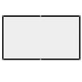 thumbnail image 1 of 80 Inch Portable HD Projector Screen 16:9 Durable Thick Foldable Projection Screen for Outdoor Home Cinema, White STOL, 1 of 5