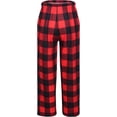 thumbnail image 4 of Oudiya Boys Plaid Pajama Pants Soft Elastic Waist Lounge Sleep Pants with Pockets for Kids 4-14Y, 4 of 8