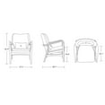 thumbnail image 2 of Bradley Charcoal and Walnut Accent Chair and Ottoman, 2 of 7