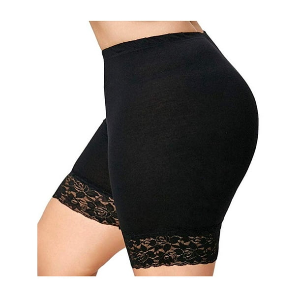 Wallarenear - Women Super Soft Spandex Shorts Elastic Stretch Yoga Sport Knickers PlSize US