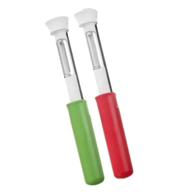 Descorazonador y Pelador de Frutas 2 en 1, Removedor de Semillas, Utensilio de Cocina para Frutas y Verduras, Descorazonador 2 en 1, Pelador de Melón y Frutas