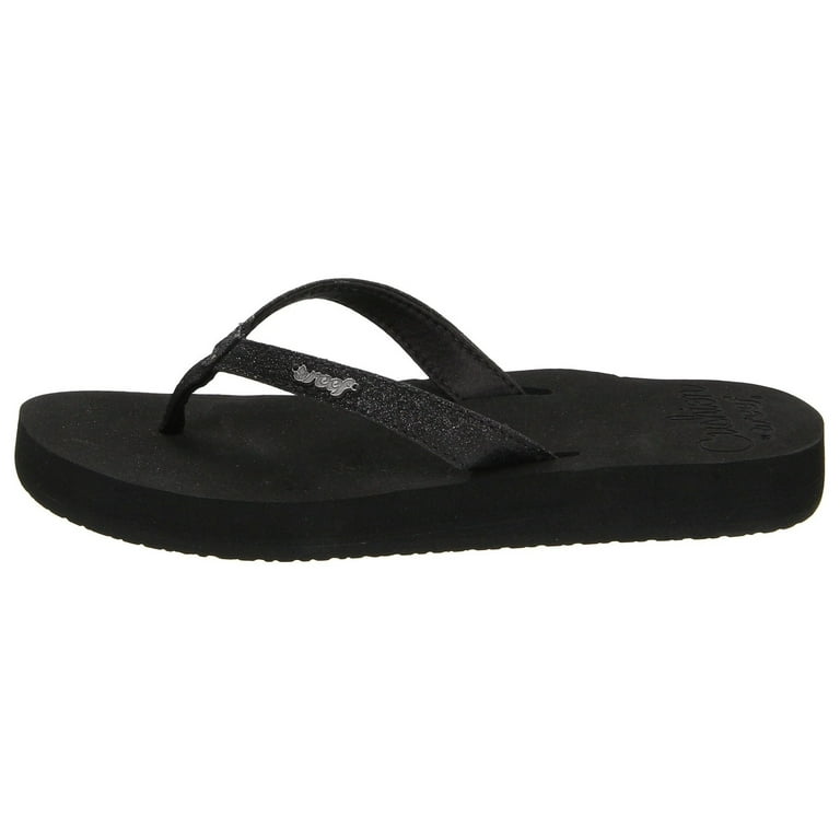 Reef Women s Flip Flop Sandals Star Cushion Black Walmart