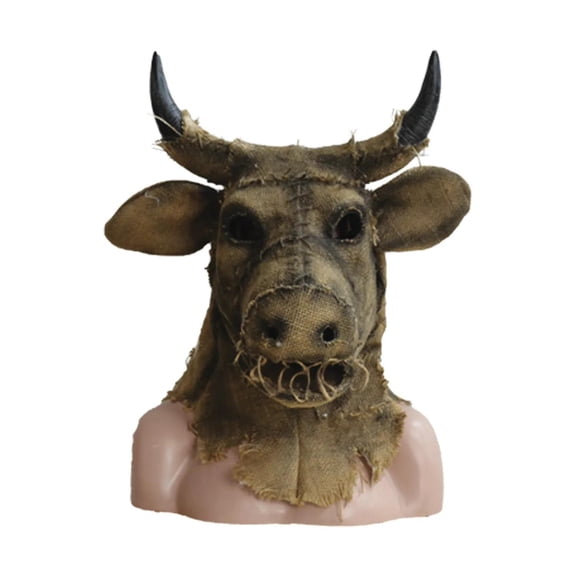 Morris Costumes Scarecrow Bull Brown Latex Halloween Costume Mask, for Adult