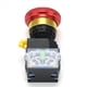 thumbnail image 2 of 2X Botón de Parada de Emergencia, Interruptor Pulsador con Enclavamiento de 10 A y 22 mm, Interruptor de Parada de Emergencia Redondo de Aleación de Aluminio, 1 NO 1 NC 440 V, 2 of 5