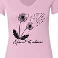 thumbnail image 4 of Inktastic Spread Kindness Dandelion Women's V-Neck T-Shirt, 4 of 5
