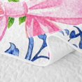 thumbnail image 5 of Catabedysis Kawaii Bow Abc Print A Quilt Full,Personalized Monogrammed Themed Full Bedspread Sets For Girls,3 Pieces, 5 of 7