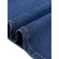 thumbnail image 5 of INSPIRE CHIC Denim Maxi Skirt for Women Elastic Waist Casual A Line Long Jean Skirts XS Dark Blue, 5 of 6