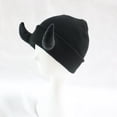 thumbnail image 2 of Halloween Devil Horn Hats Slouch Knit Crochet Beanie Winter Fall Warm Hip Hop Soft Caps for Indoor Outdoor, 2 of 5