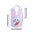 thumbnail image 2 of TIELUTT Easter Children's Cute Rabbit Easter Egg Easter Handbag Event Silicone Mat Baking Quarter Sheet Pizza Dough Tray Silicone Cookie Sheets for Oven Wooden Rods for Baking Pizza Mat, 2 of 5