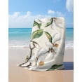 thumbnail image 4 of Botanical Flowers Beach Towels Oversized Super Absorbent, Vintage Rustic White Floral Leaves Lightweight Bath Towel Quick Dry Sets For Bathroom/Pool/Rv Camping/Beach Play/Gym Room/Picnic 31"x62", 4 of 8