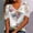 Pink, variant on T Shirts for Women V Neck Lace Trim Butterfly Loose Summer Tops Summer Tops