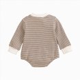 thumbnail image 3 of Gerichy Baby Sweatshirt Romper Boy Girl Waffle Knit Long Sleeve Striped Romper Sweater Newborn Fall Winter Clothes 0-18 Months, 3 of 7