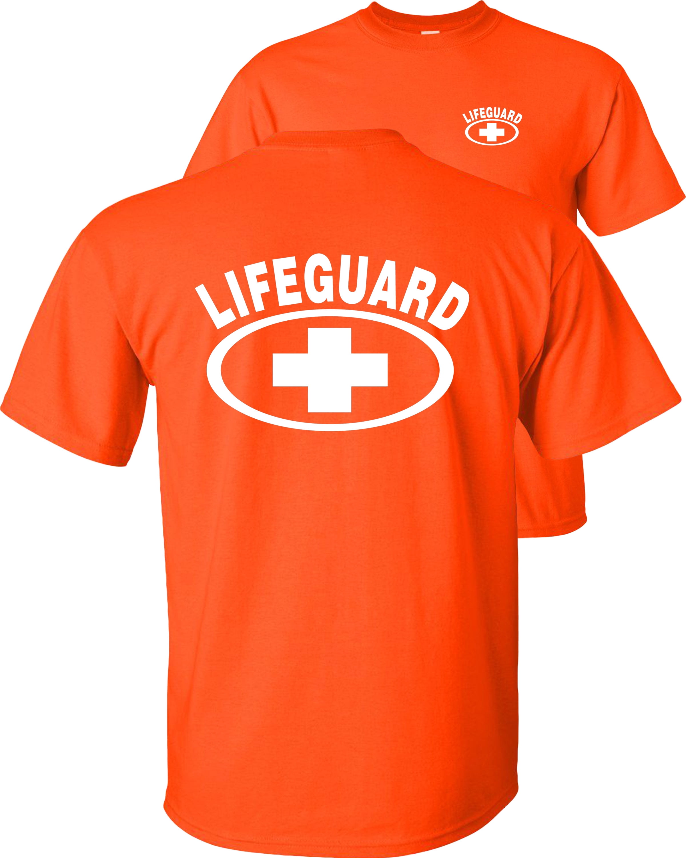 Fair Game Lifeguard TShirt, lifeguarding cross Graphic Tee F&BOrange