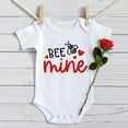 thumbnail image 5 of Baby Bodysuit Short Sleeve Girl Boys Girls Short Sleeve Valentine's Day Letter Print Romper Bodysuit for Children Clothes Black, 0-3 Months, 5 of 5