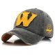 thumbnail image 1 of 1 Uds W gorra de lengua de pato retro hacer viejo lavado personalidad popular hombres y mujeres gorra de béisbol protector solar al aire libre gorra de protección solar Rojo Verde, 1 of 4